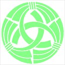 桐谷デザインシンプルなレースショーツ緑