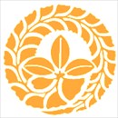 カラフルなレースショーツ橙