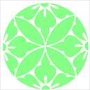 カラフルなレースショーツ緑
